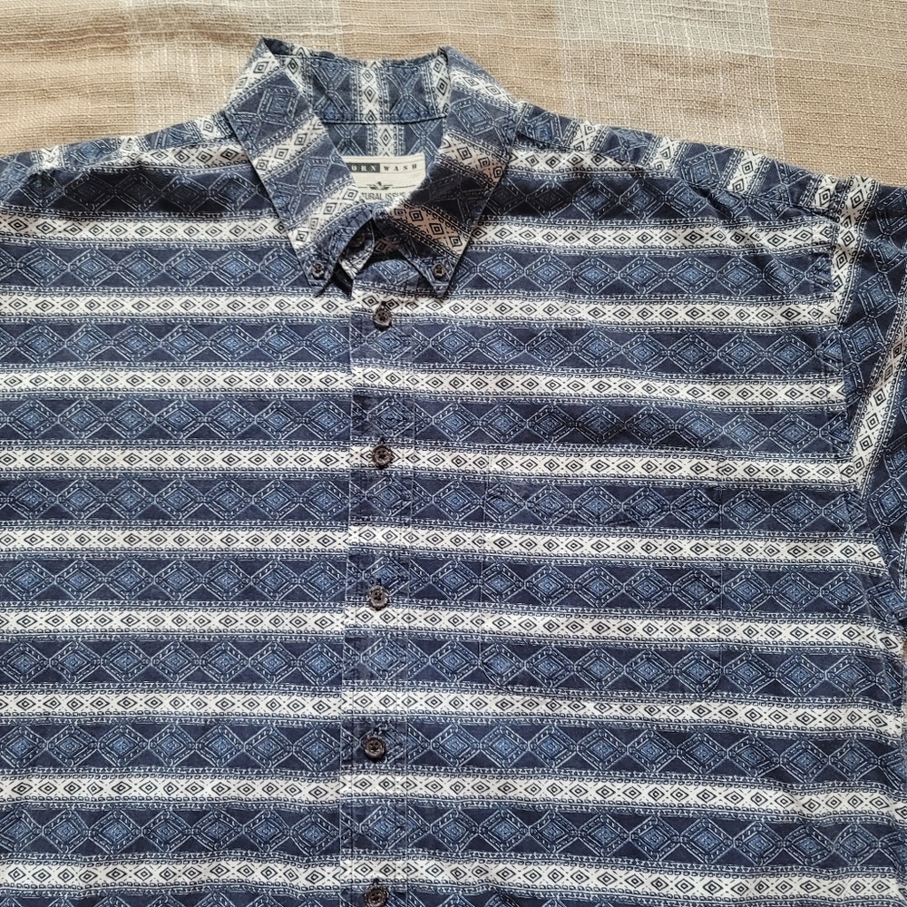 Euc Cotton Printed Button Down - image 3